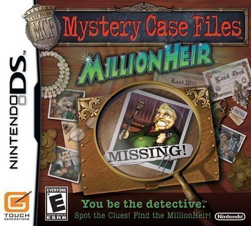 Mystery Case Files - MillionHeir (GUARDiAN) (USA) Game Cover
